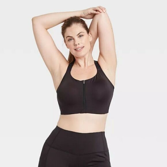 Women's High Support Zip Front Sports Bra New - Picture 7 of 7
